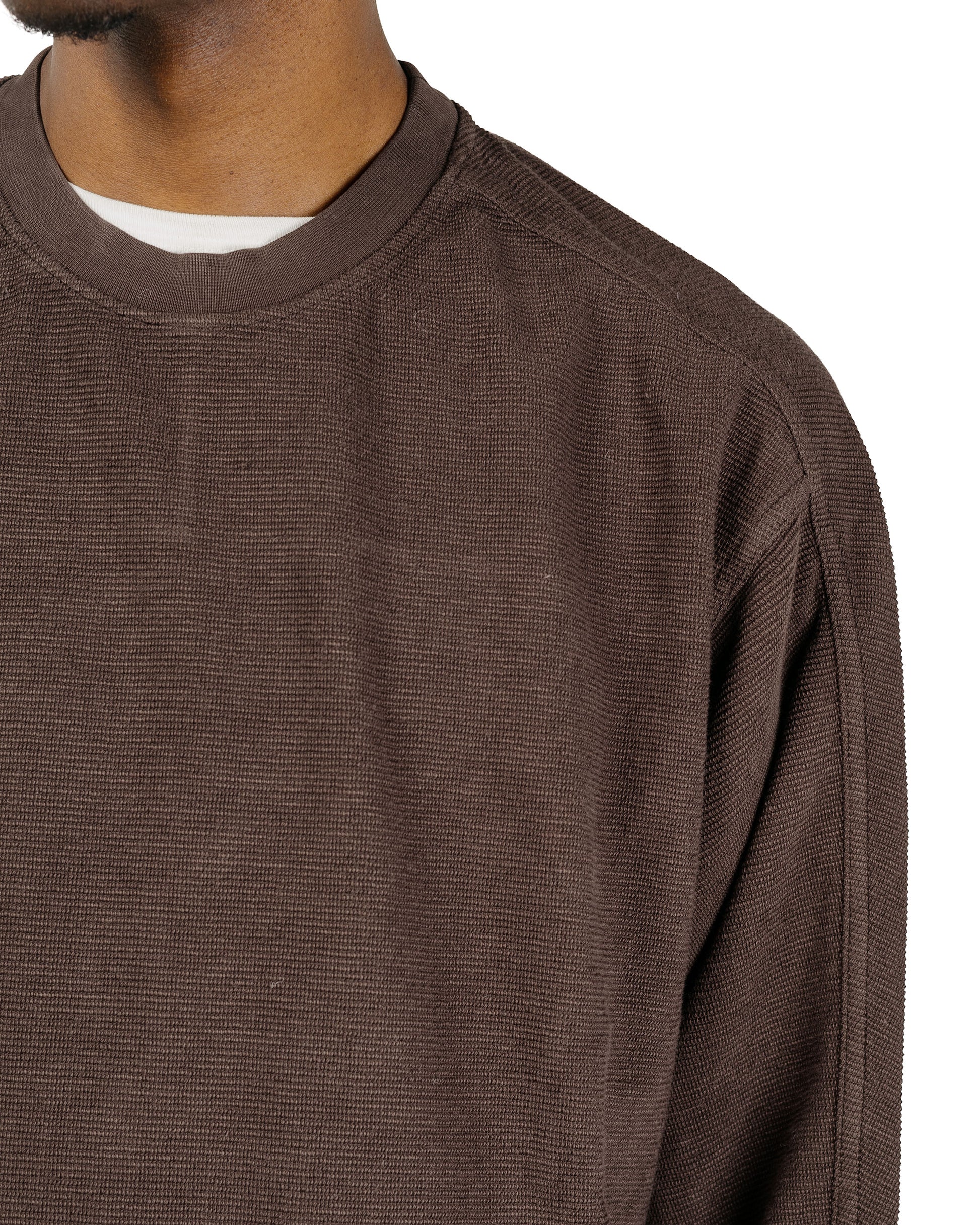 CASEY CASEY Workwear Sweatshirt Weavy Jersey Dark Brown