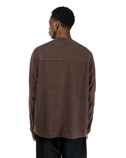 CASEY CASEY Workwear Sweatshirt Weavy Jersey Dark Brown