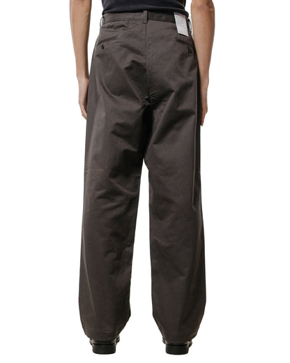 lost & found CIOTA CIOTA 2 Tuck Chino Cloth Pants (Stone Wash) Charcoal Grey