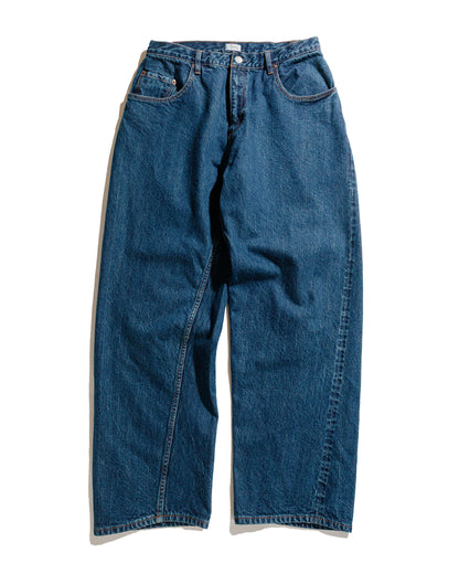 lost & found CIOTA CIOTA Baggy 5 Pockets Pants Dark Blue Damage