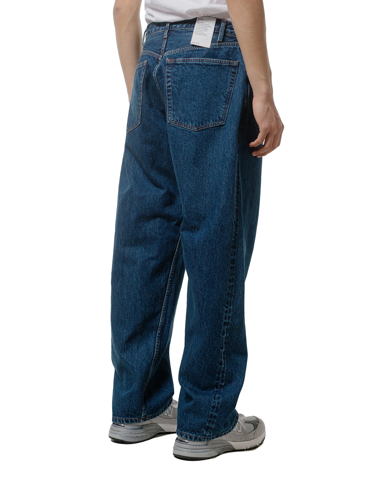 lost & found CIOTA CIOTA Baggy 5 Pockets Pants Dark Blue Damage