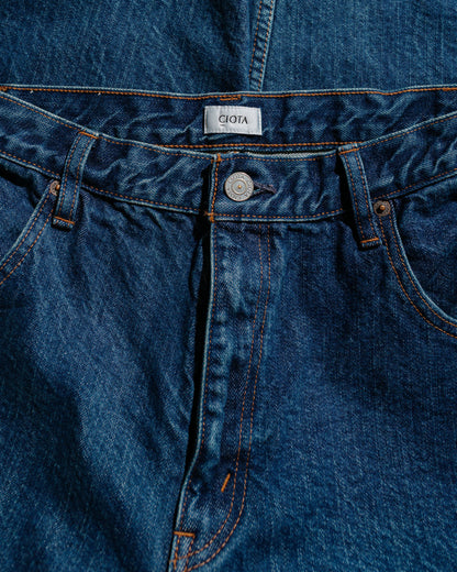 lost & found CIOTA CIOTA Baggy 5 Pockets Pants Dark Blue Damage