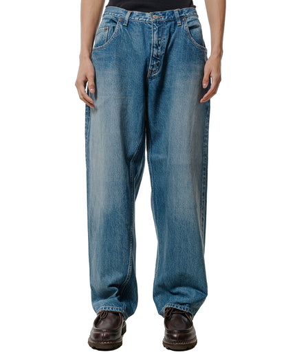 lost & found CIOTA CIOTA Baggy 5 Pockets Pants Medium Dark Blue Damage