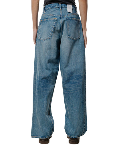 lost & found CIOTA CIOTA Baggy 5 Pockets Pants Medium Dark Blue Damage