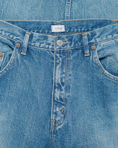 lost & found CIOTA CIOTA Baggy 5 Pockets Pants Medium Dark Blue Damage