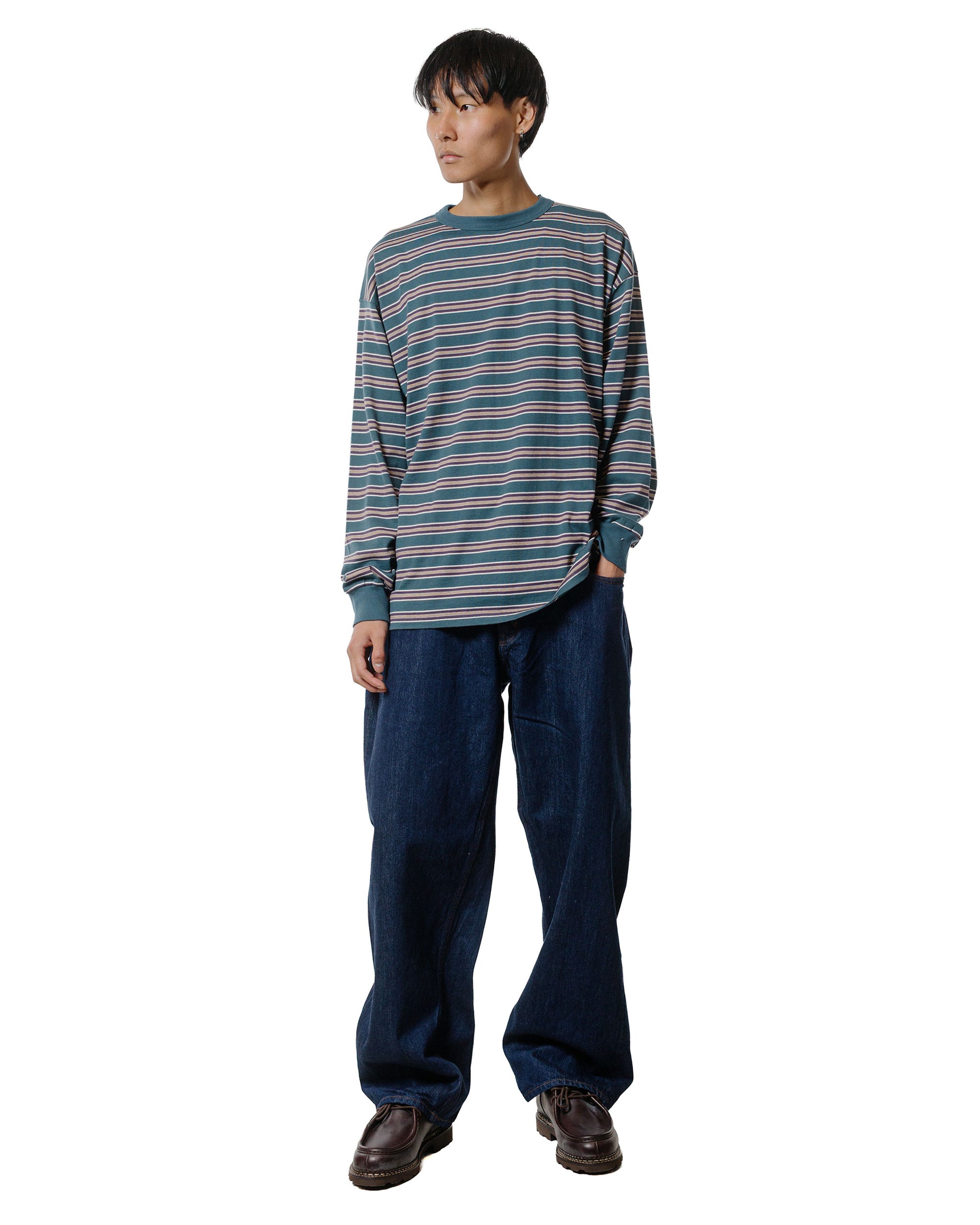 lost & found CIOTA CIOTA Baggy 5 Pockets Pants Navy One Wash