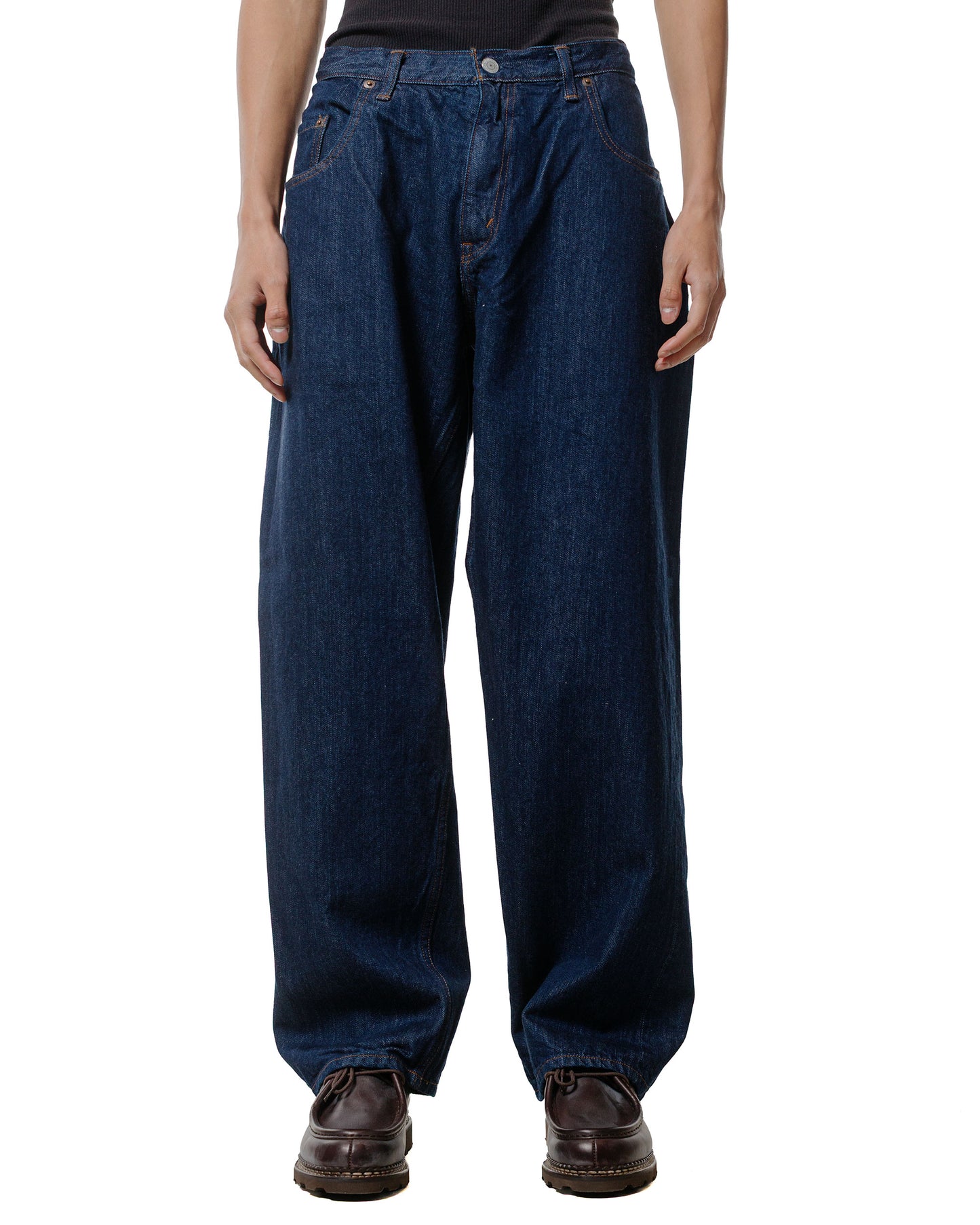 lost & found CIOTA CIOTA Baggy 5 Pockets Pants Navy One Wash