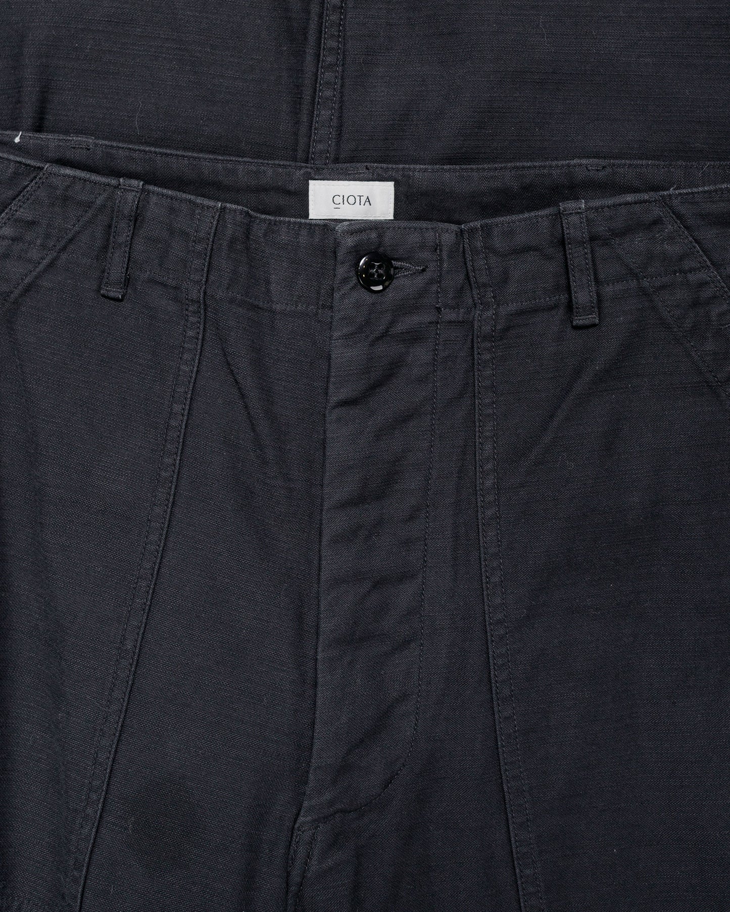 lost & found CIOTA CIOTA Baker Pants (Baggy) Black Stone Wash