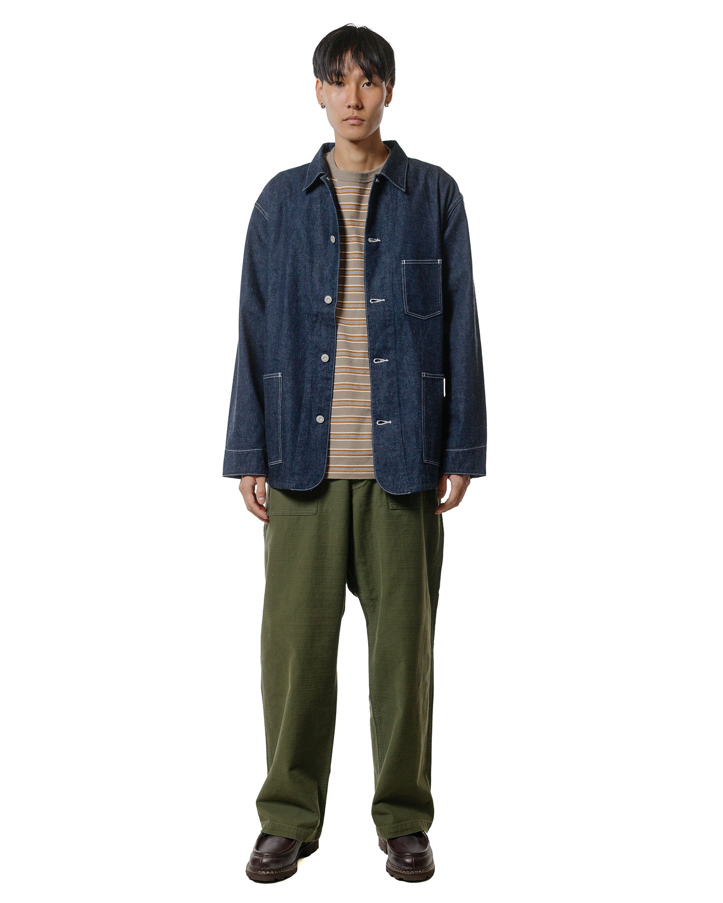 lost & found CIOTA CIOTA Baker Pants (Baggy) Dark Olive Stone Wash