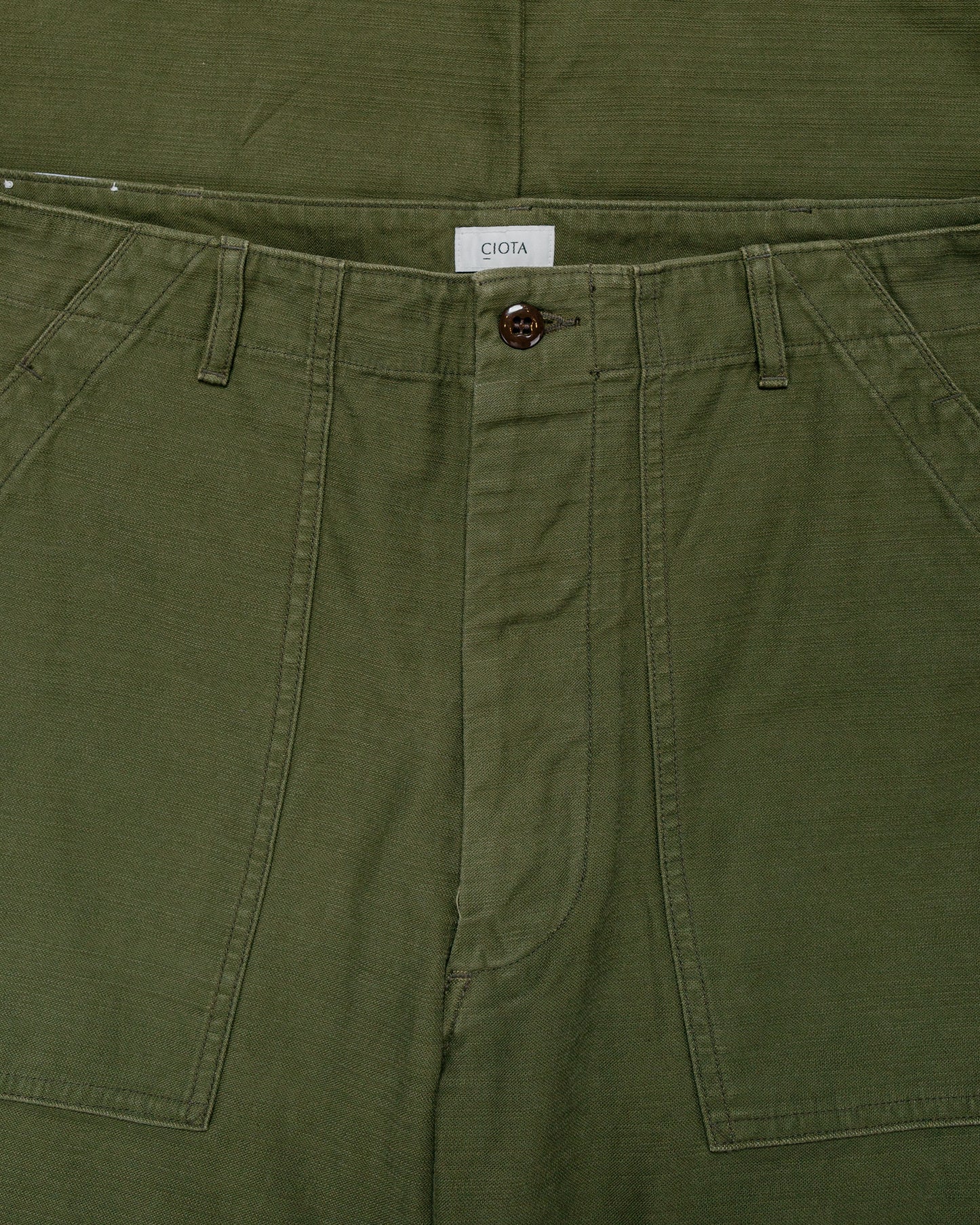 lost & found CIOTA CIOTA Baker Pants (Baggy) Dark Olive Stone Wash