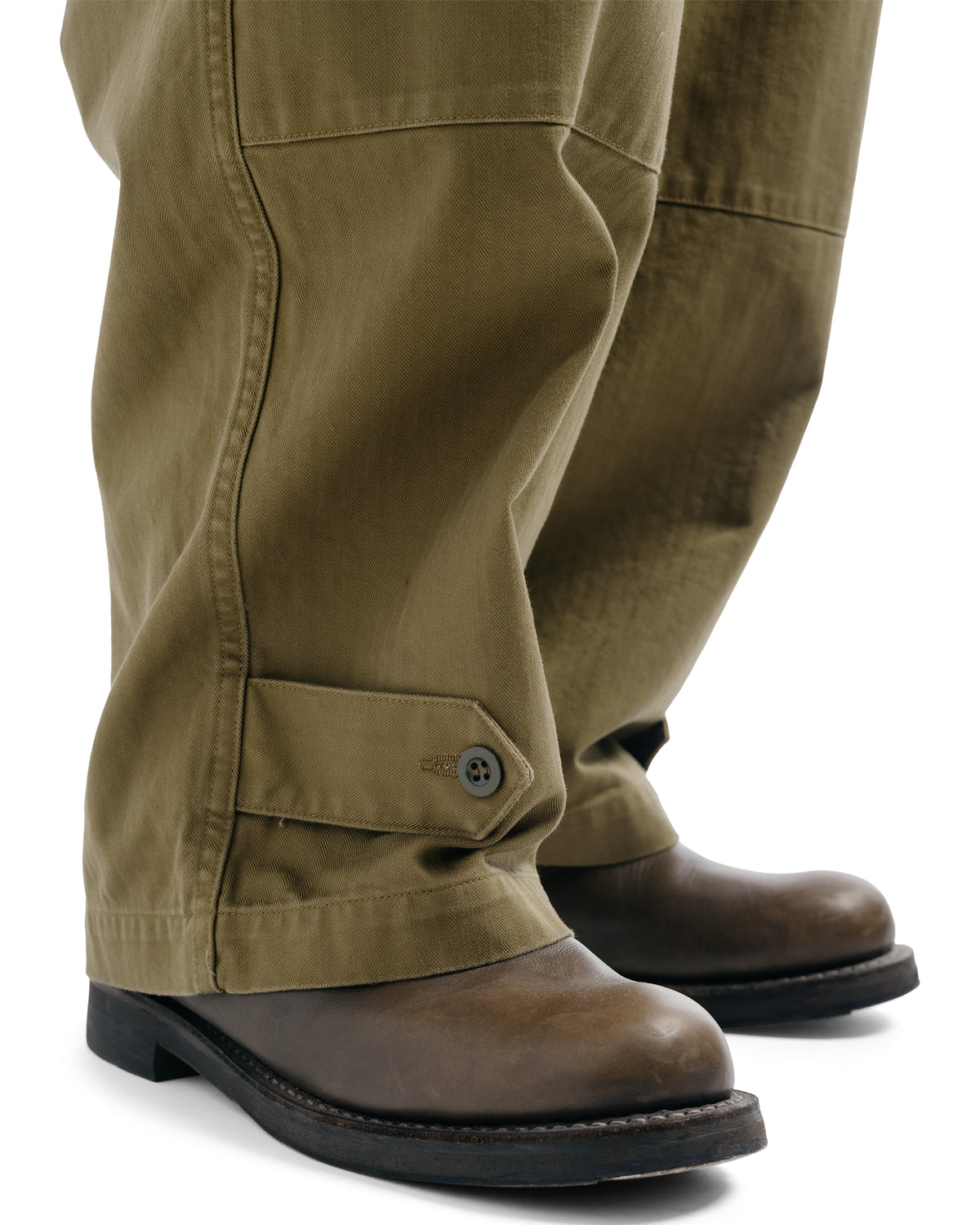CIOTA Herringbone M-47 Field Pants Dark Olive
