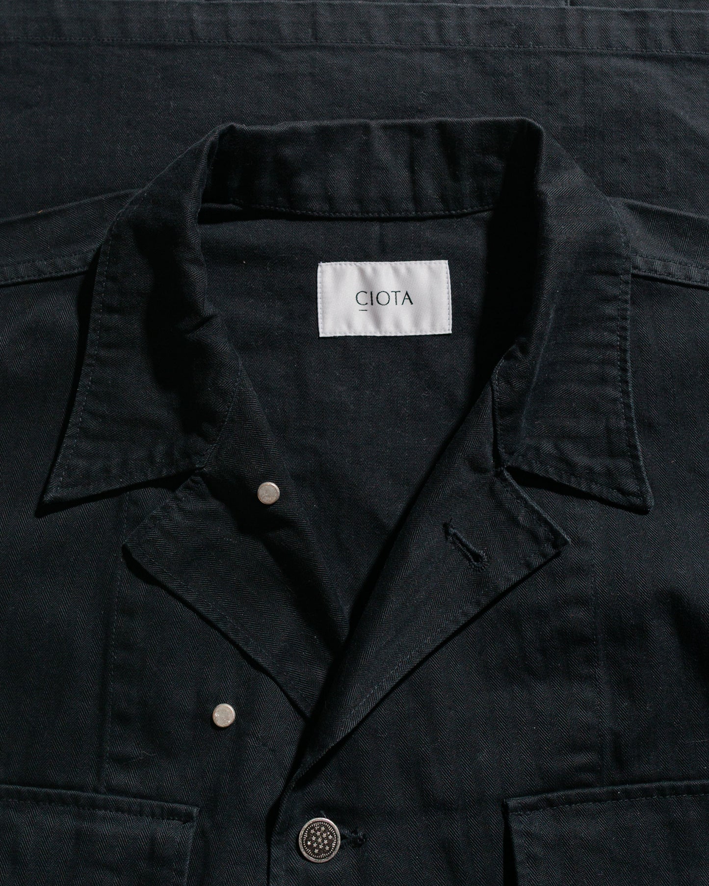 lost & found CIOTA CIOTA M-43 HBT Jacket (Stone Wash) Black