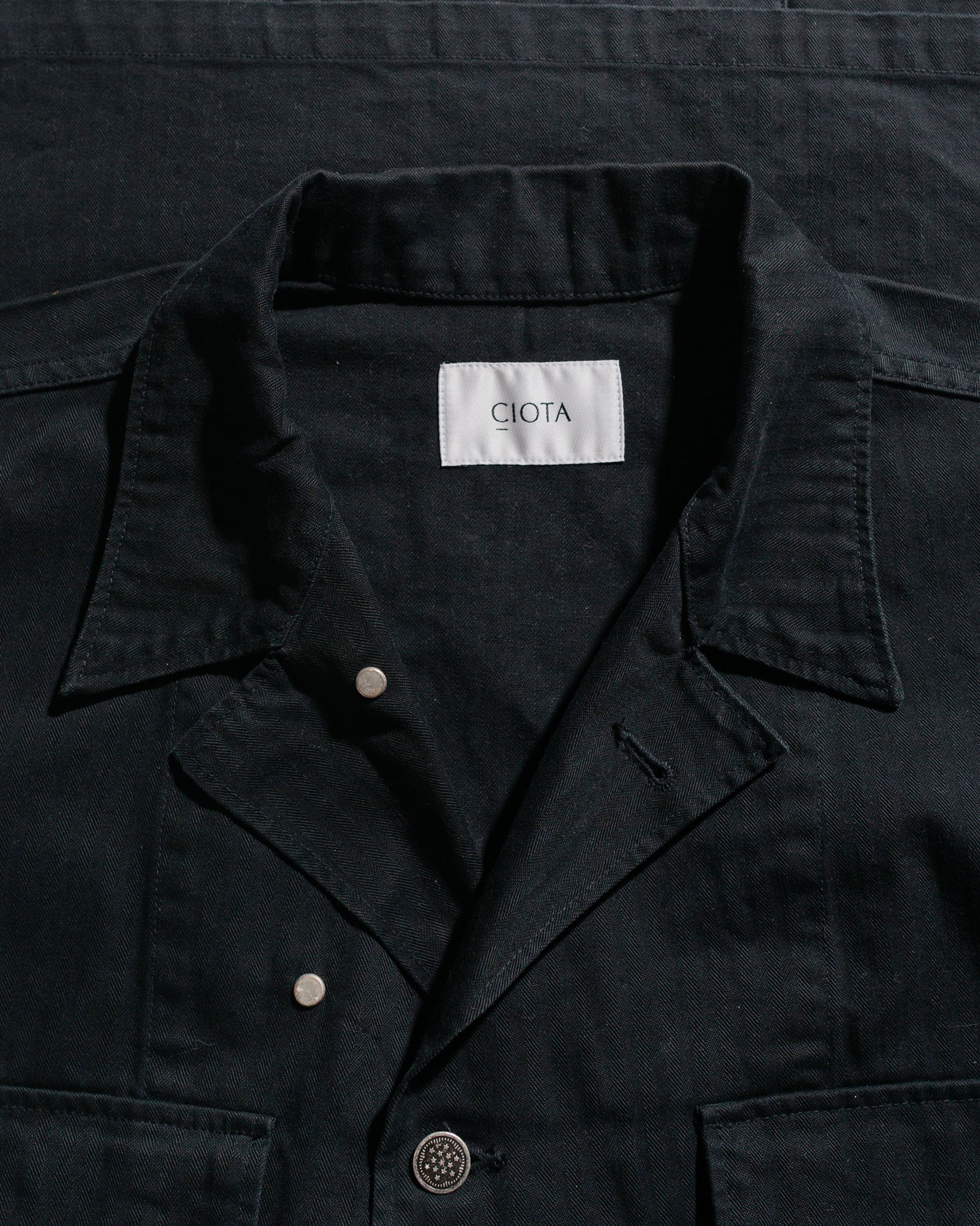 lost & found CIOTA CIOTA M-43 HBT Jacket (Stone Wash) Black