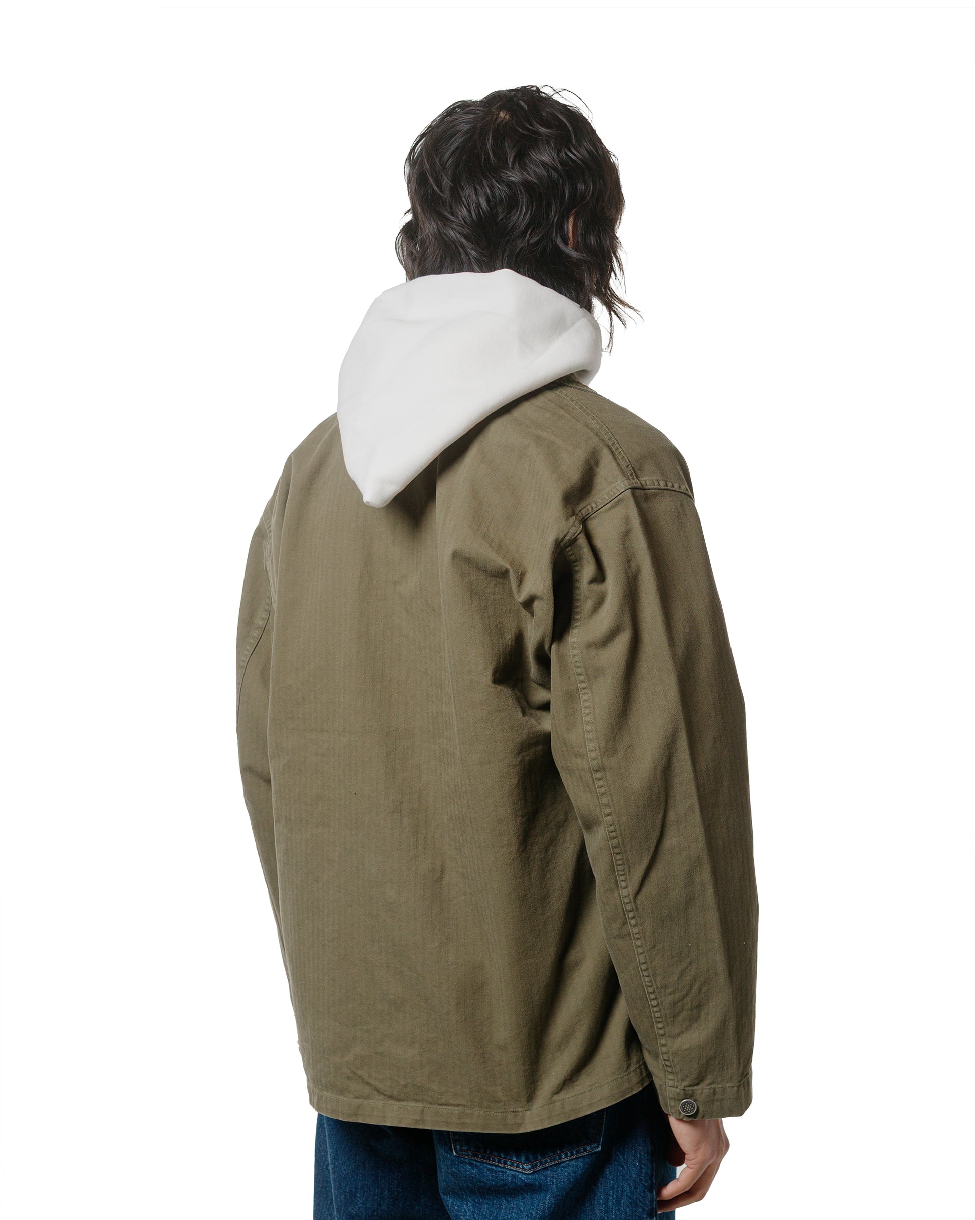 lost & found CIOTA CIOTA M-43 HBT Jacket (Stone Wash) Dark Olive