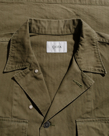 lost & found CIOTA CIOTA M-43 HBT Jacket (Stone Wash) Dark Olive