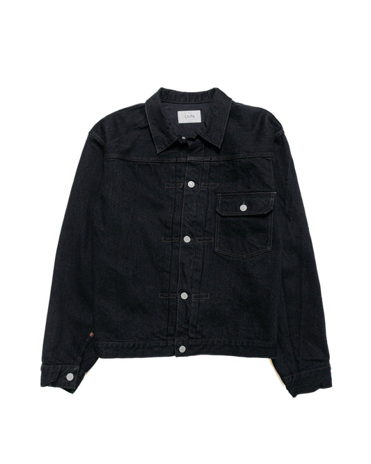 lost & found CIOTA CIOTA Single Pocket Denim Jacket Black One Wash
