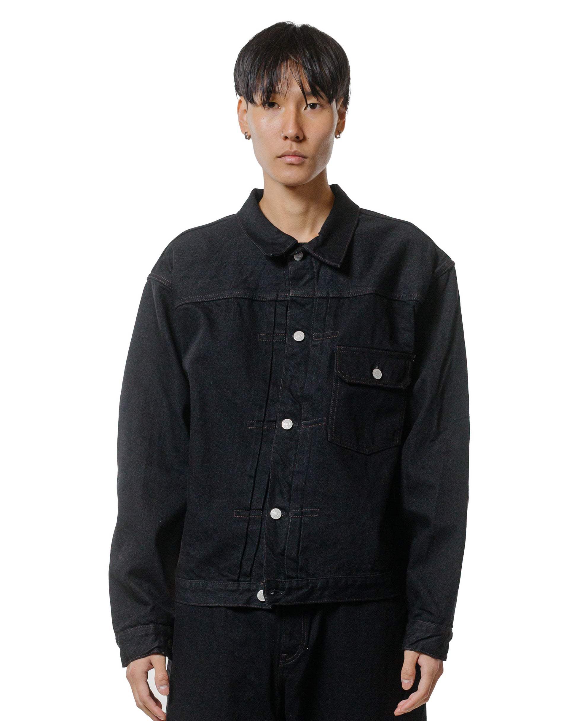 lost & found CIOTA CIOTA Single Pocket Denim Jacket Black One Wash