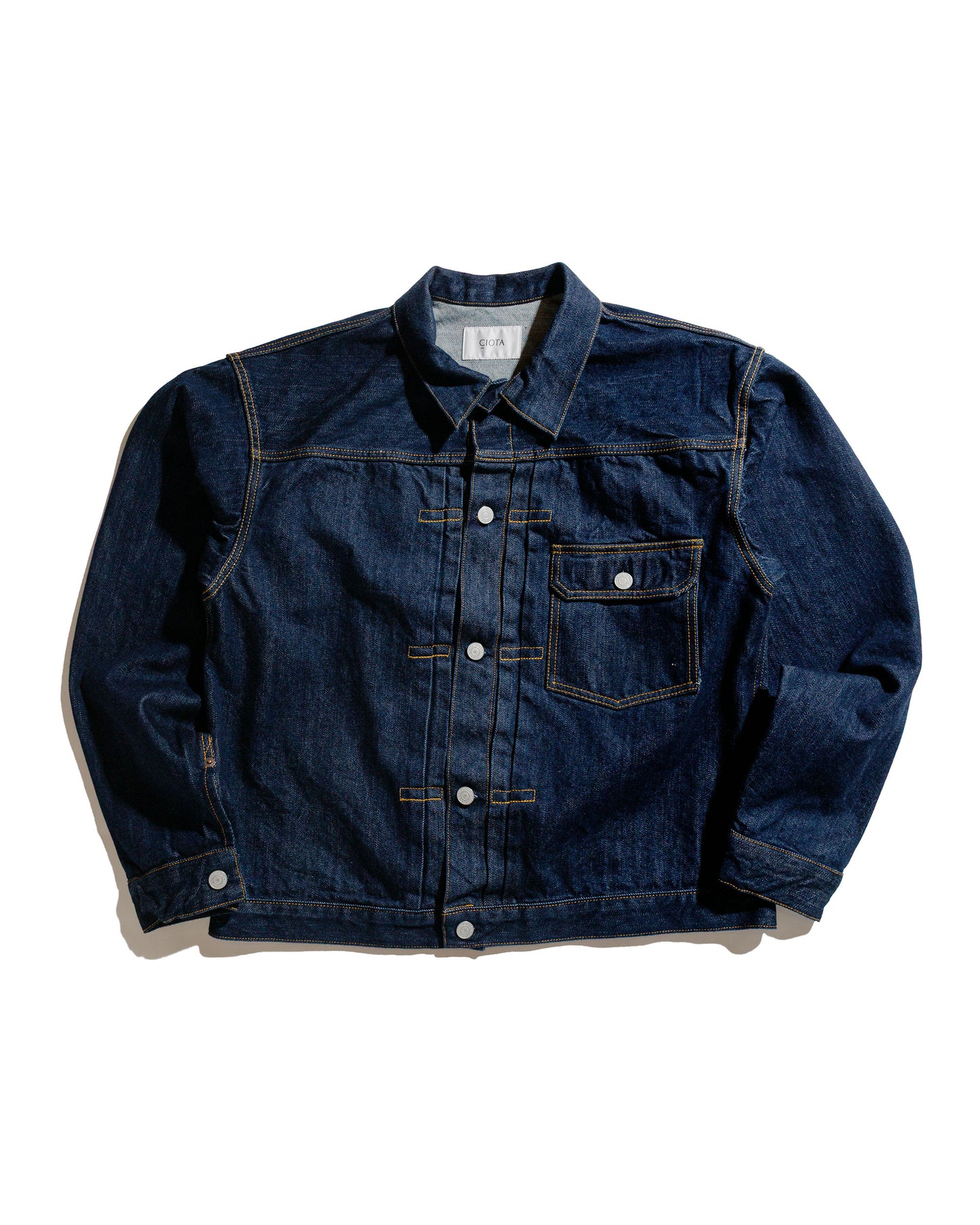 lost & found CIOTA CIOTA Single Pocket Denim Jacket (Real Indigo) Navy One Wash