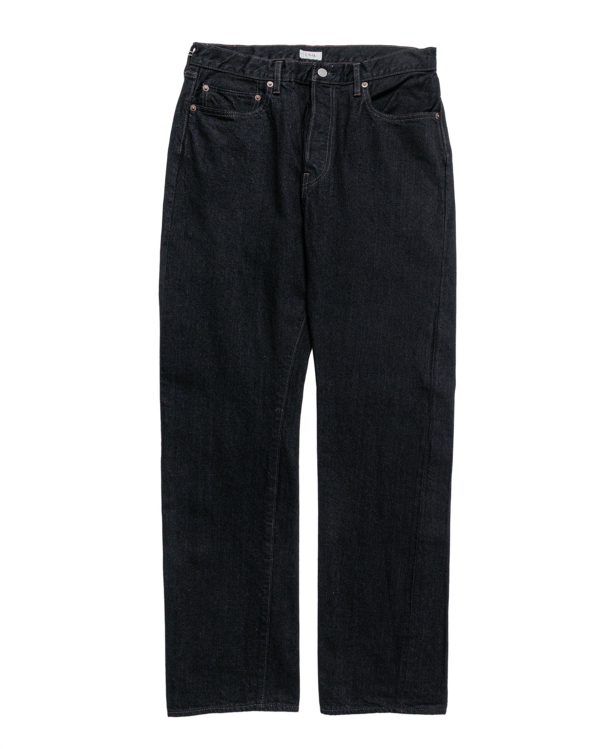 lost & found CIOTA CIOTA Straight 5 Pocket Pants Black One Wash