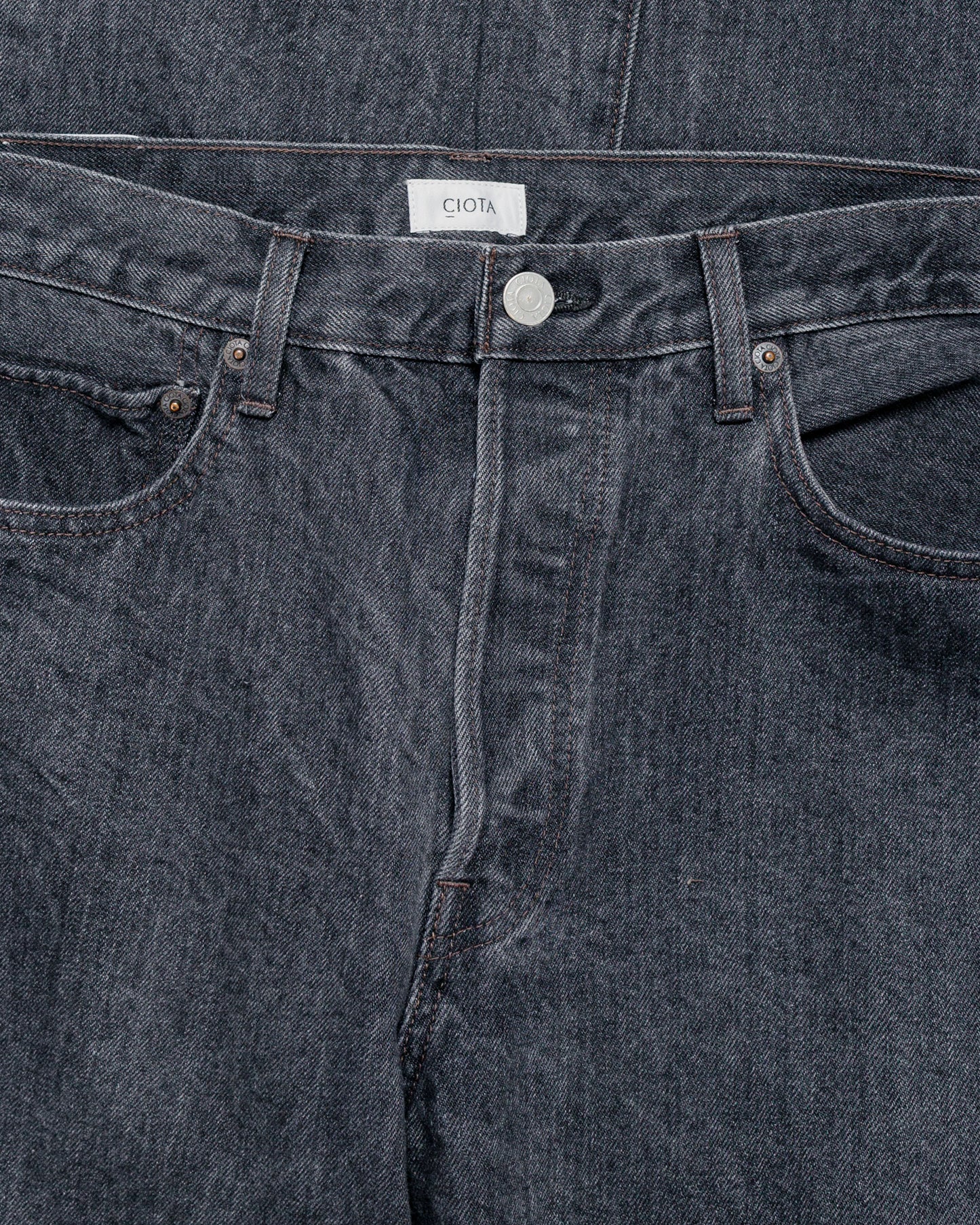 lost & found CIOTA CIOTA Straight 5 Pocket Pants Medium Black