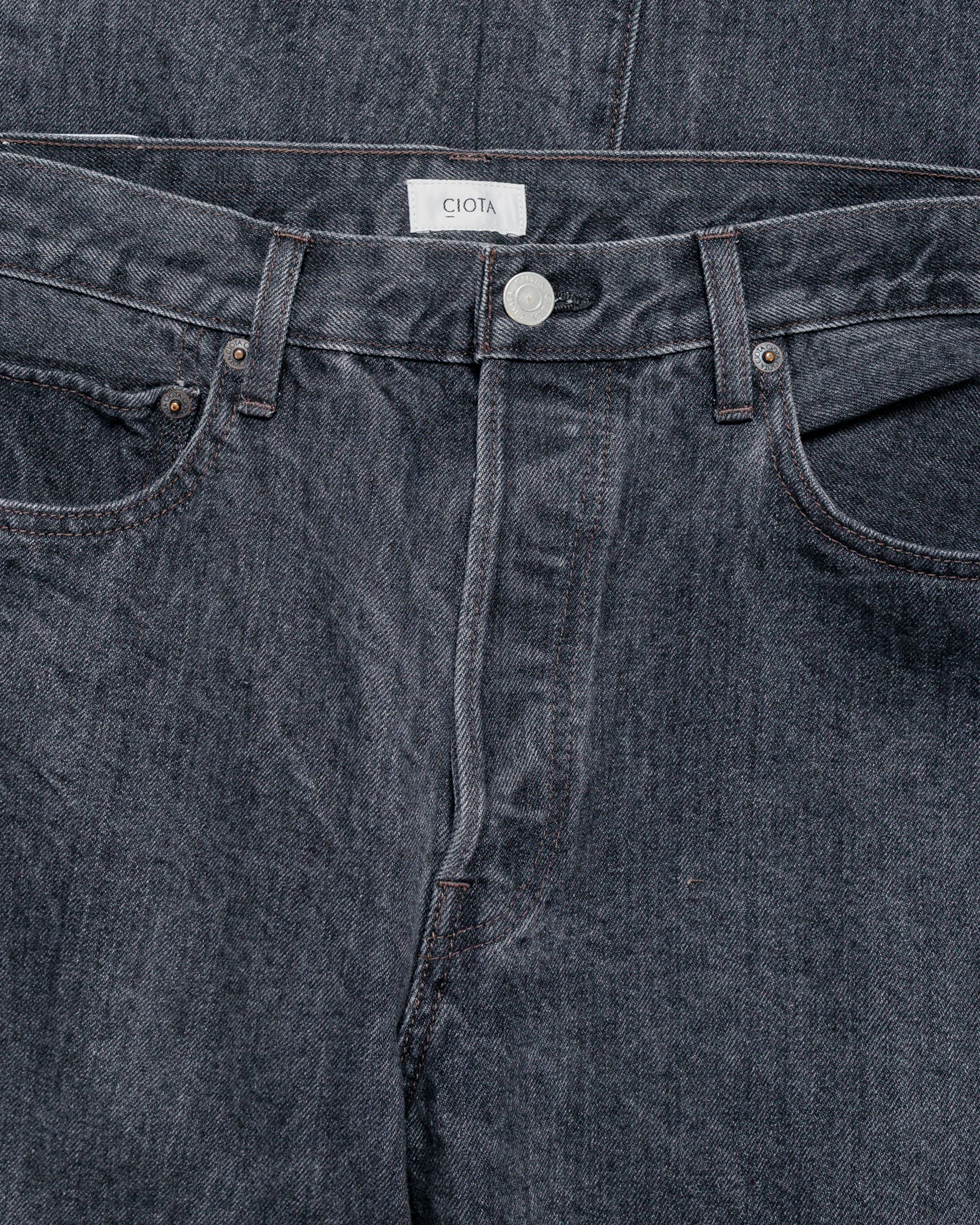 lost & found CIOTA CIOTA Straight 5 Pocket Pants Medium Black