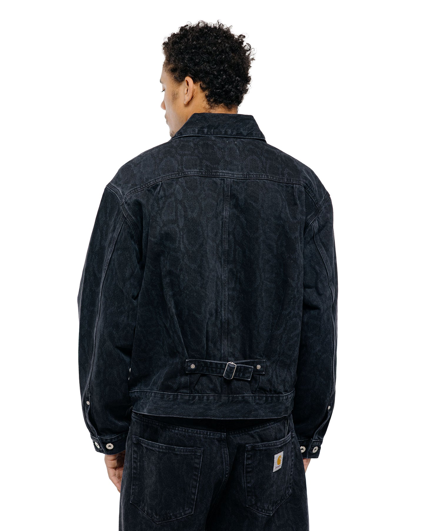 Carhartt W.I.P. Belmar Jacket Snake Camo/Black Heavy Stone Wash