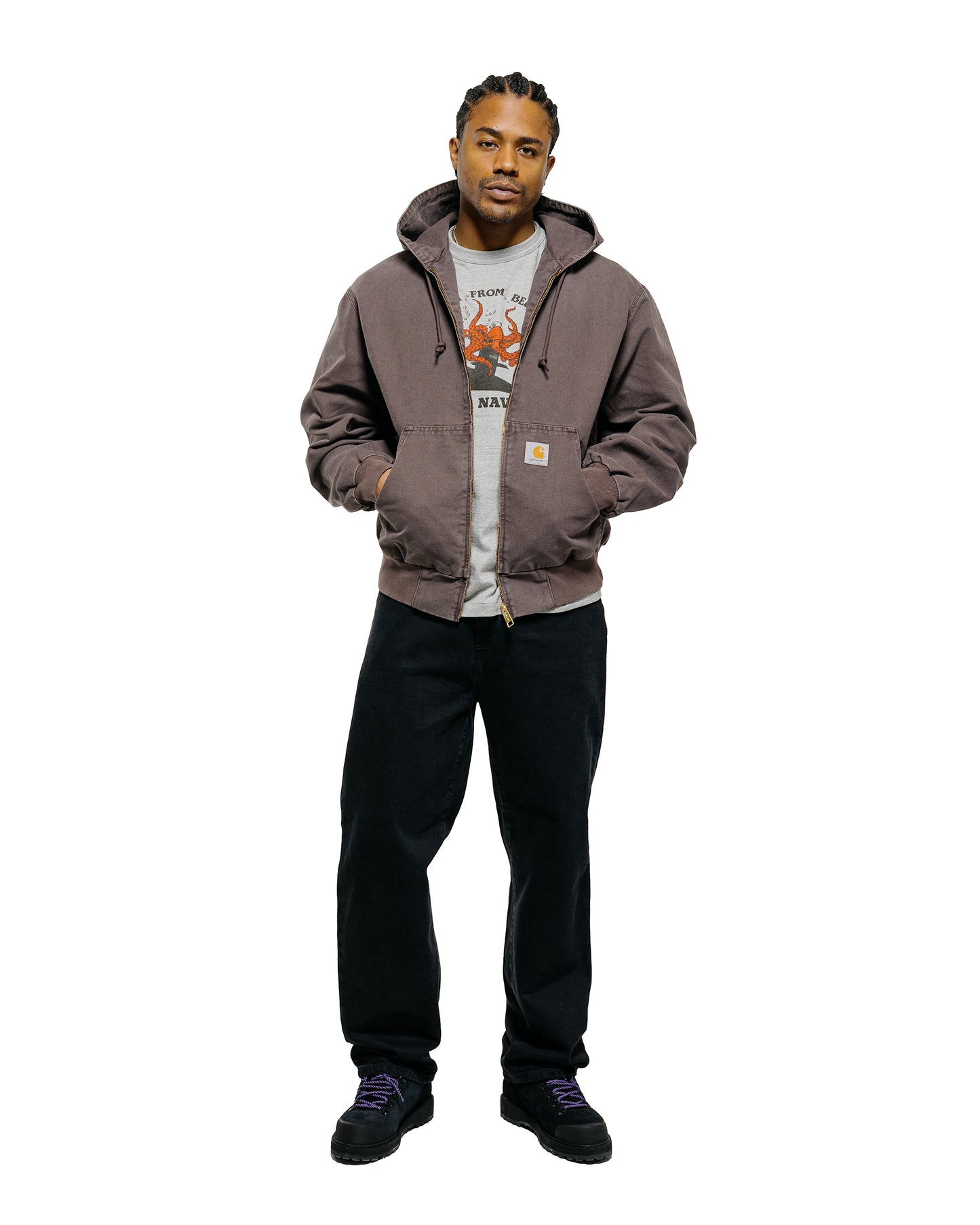 lost & found Carhartt Work In Progress Carhartt W.I.P. Aaron Pant Black Stone Washed