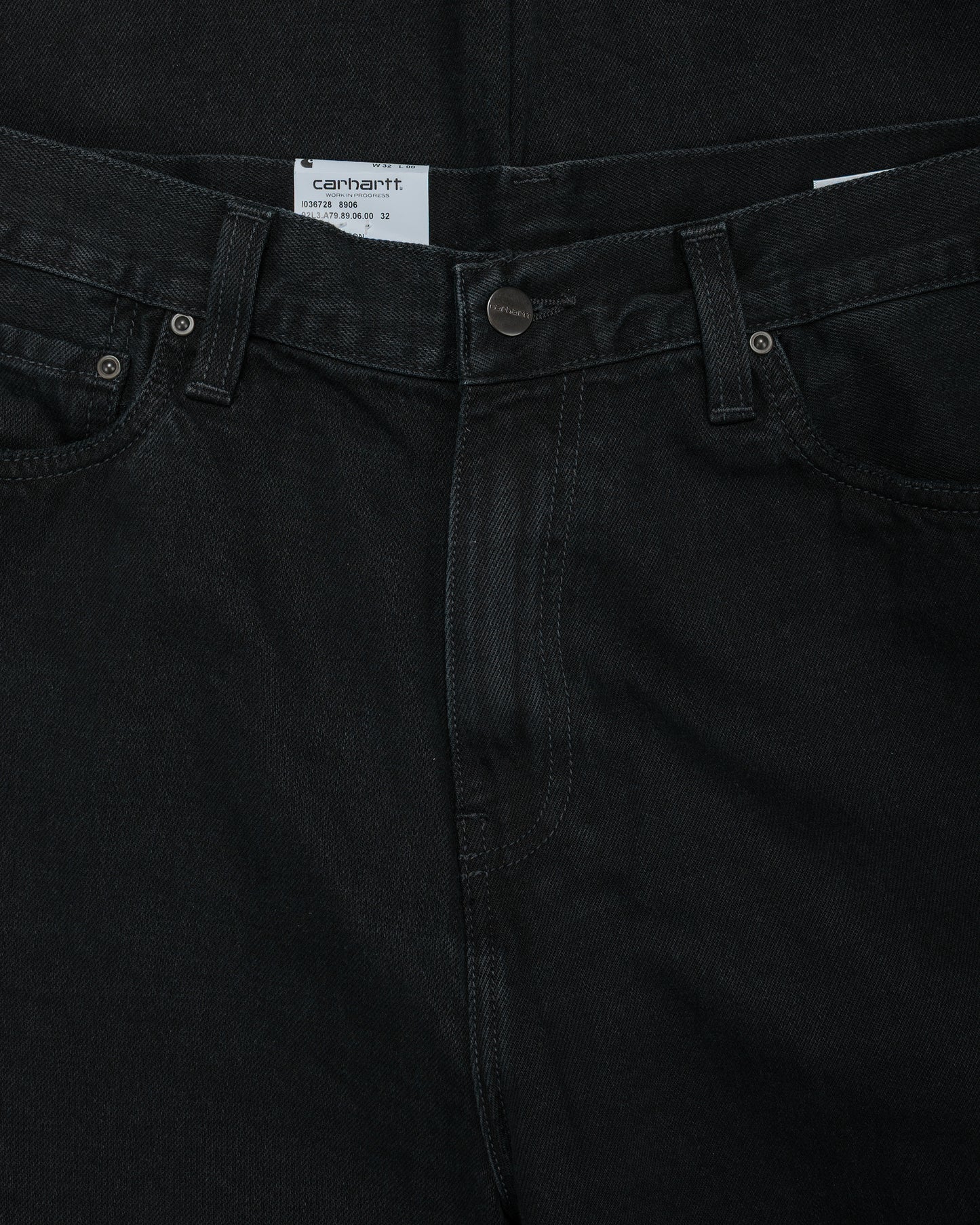 lost & found Carhartt Work In Progress Carhartt W.I.P. Aaron Pant Black Stone Washed