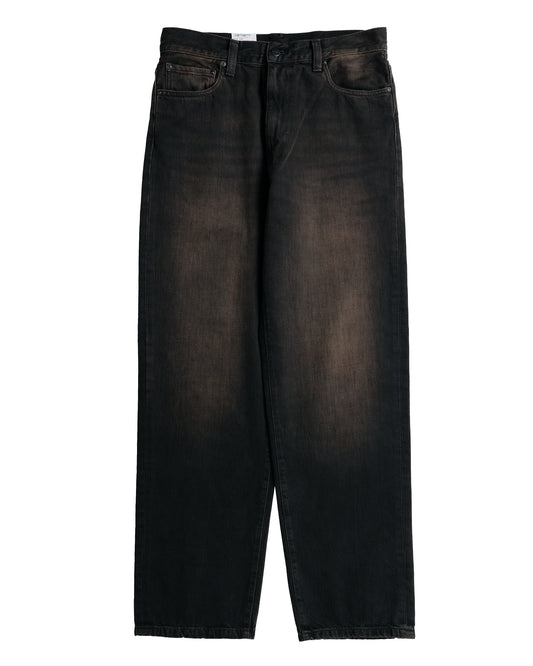 Carhartt W.I.P. Aaron Pant Camano Denim Black Tobacco Used Wash
