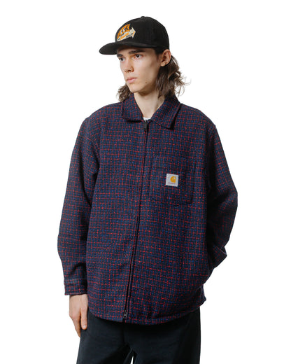 lost & found Carhartt Work In Progress Carhartt W.I.P. Bellamy Check Shirt Jacket Deep Night