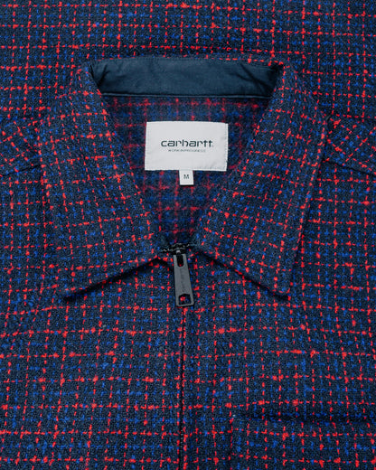 lost & found Carhartt Work In Progress Carhartt W.I.P. Bellamy Check Shirt Jacket Deep Night
