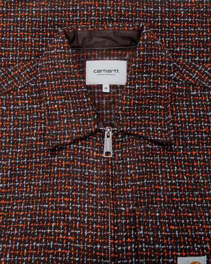 lost & found Carhartt Work In Progress Carhartt W.I.P. Bellamy Check Shirt Jacket Tobacco
