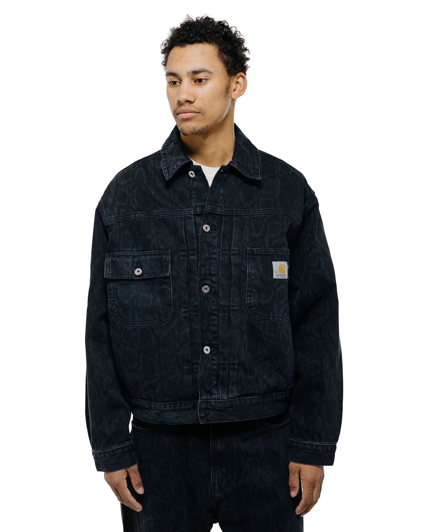 Carhartt W.I.P. Belmar Jacket Snake Camo/Black Heavy Stone Wash