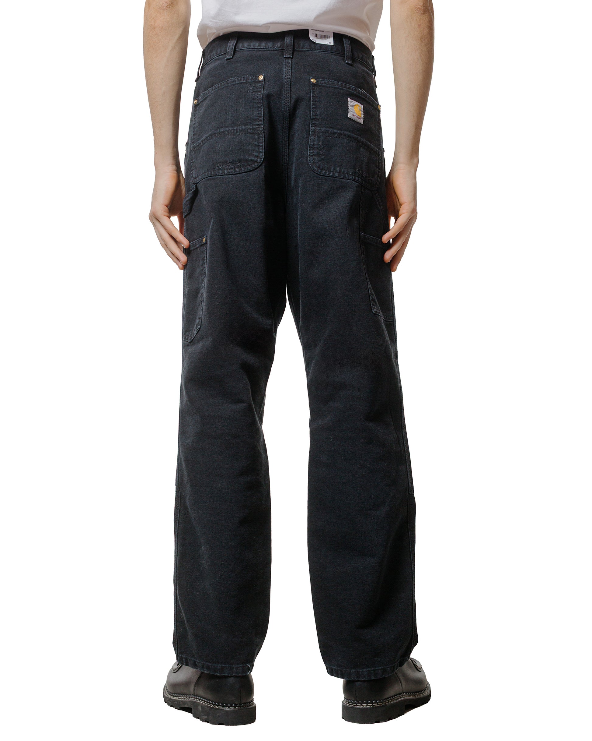 lost & found Carhartt Work In Progress Carhartt W.I.P. Double Knee Pant Black Grind Wash