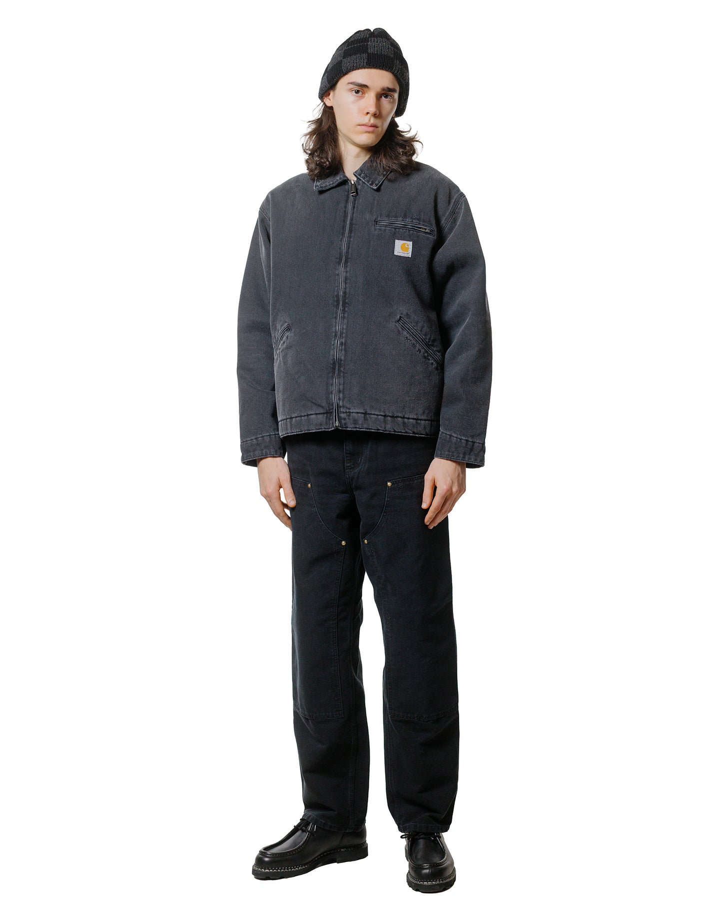 lost & found Carhartt Work In Progress Carhartt W.I.P. Double Knee Pant Black Grind Wash
