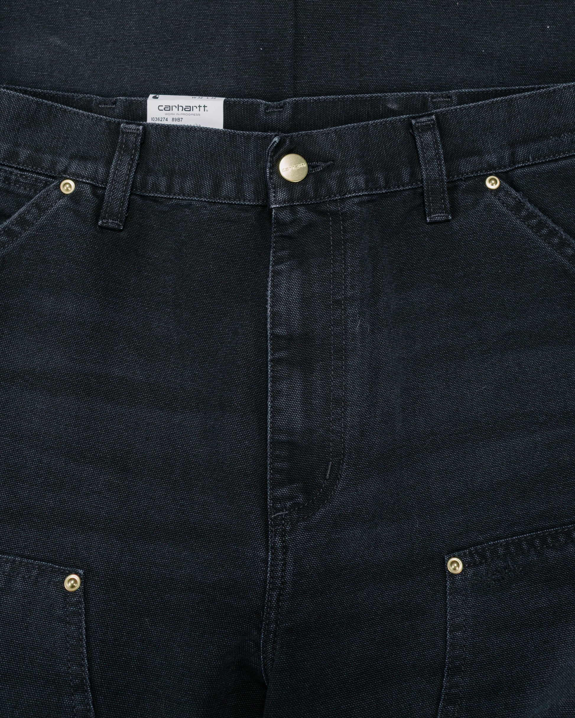 lost & found Carhartt Work In Progress Carhartt W.I.P. Double Knee Pant Black Grind Wash