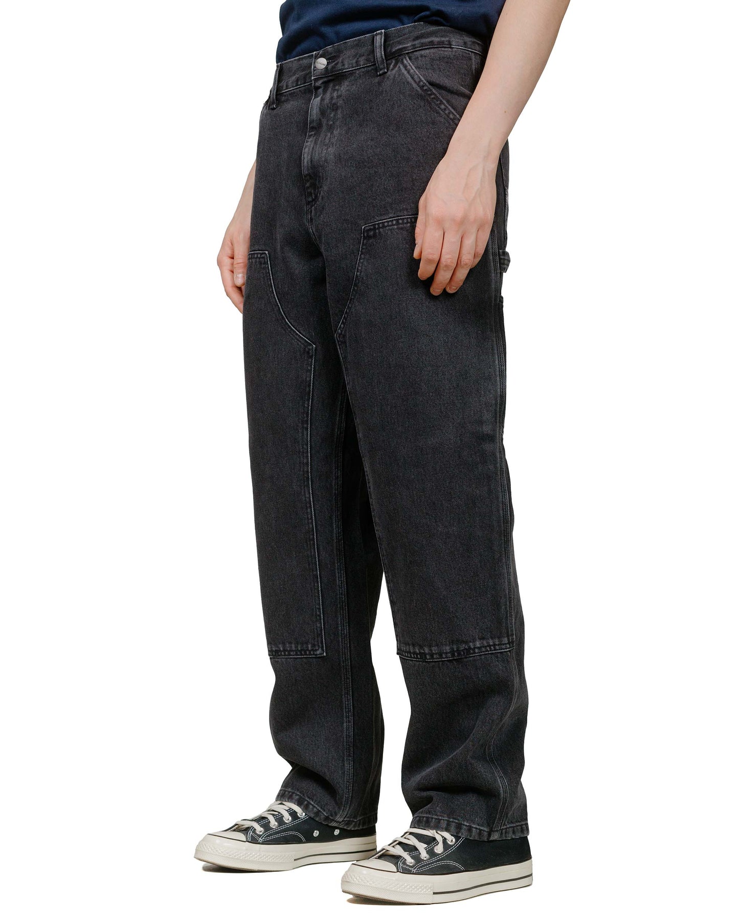 lost & found Carhartt Work In Progress Carhartt W.I.P. Double Knee Pant Denim Black Stone Washed