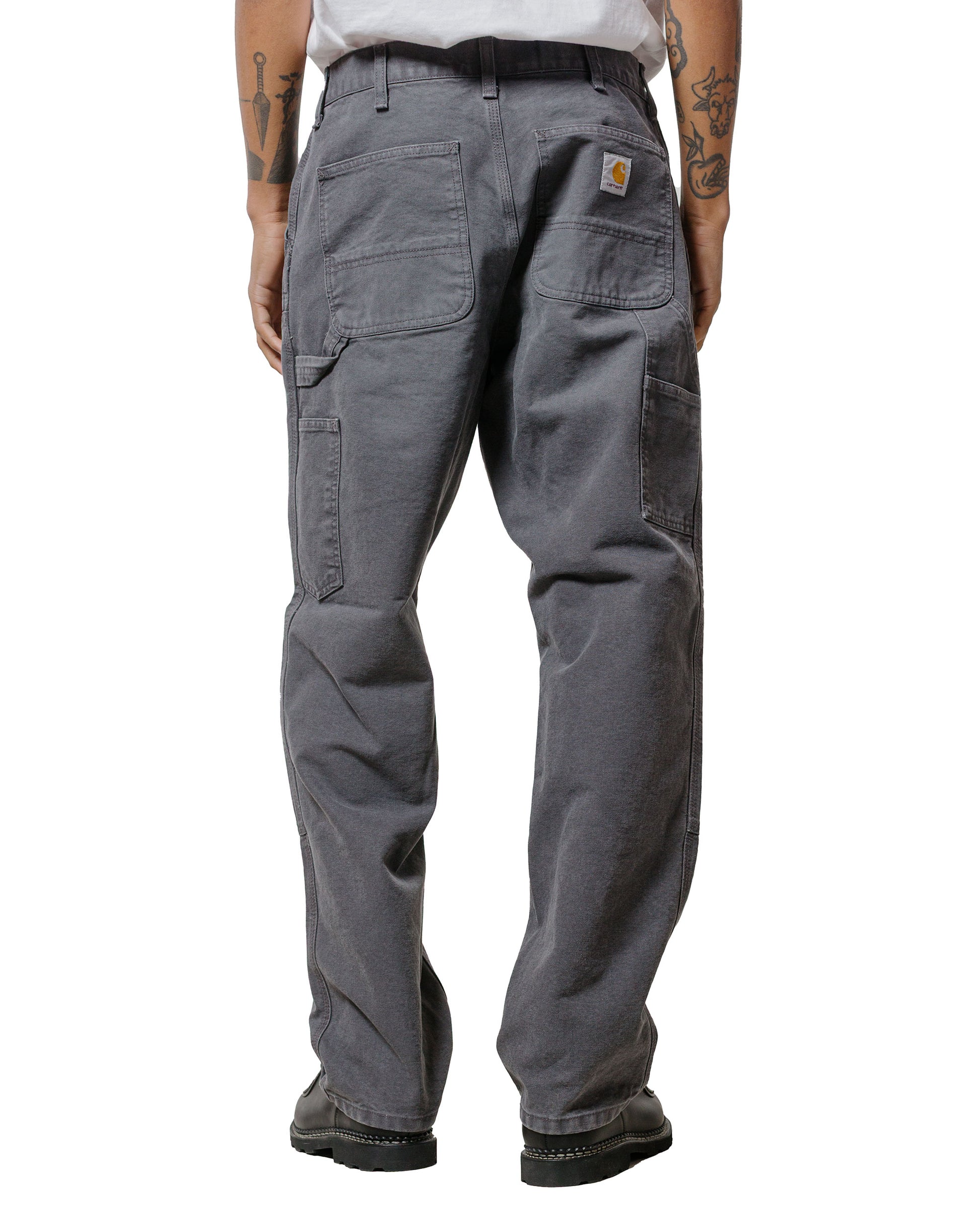 lost & found Carhartt Work In Progress Carhartt W.I.P. Double Knee Pant Graphite Stone Canvas
