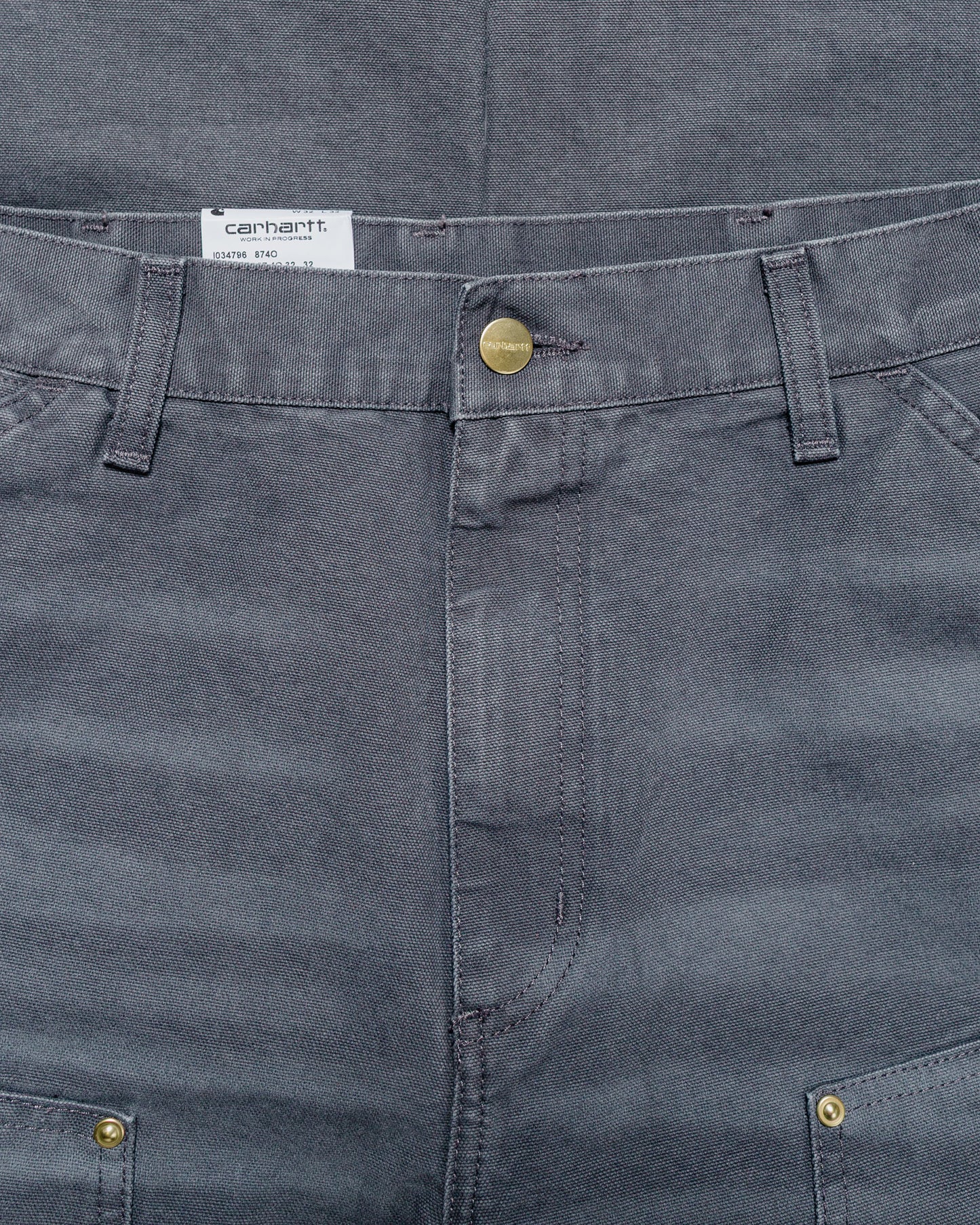 lost & found Carhartt Work In Progress Carhartt W.I.P. Double Knee Pant Graphite Stone Canvas