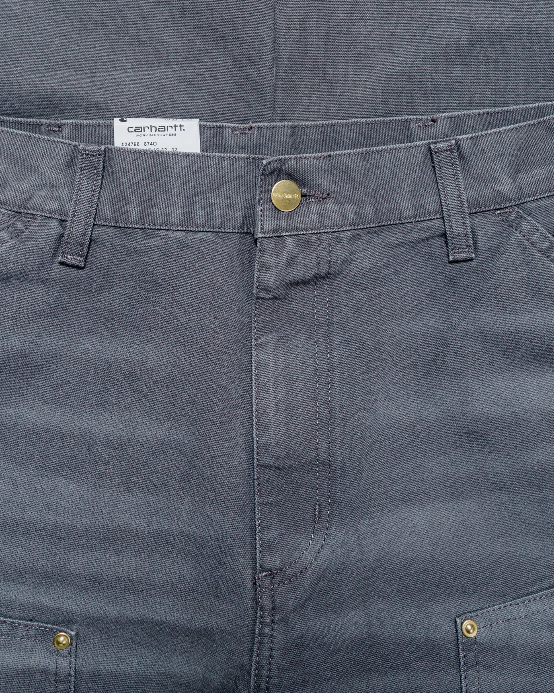 lost & found Carhartt Work In Progress Carhartt W.I.P. Double Knee Pant Graphite Stone Canvas