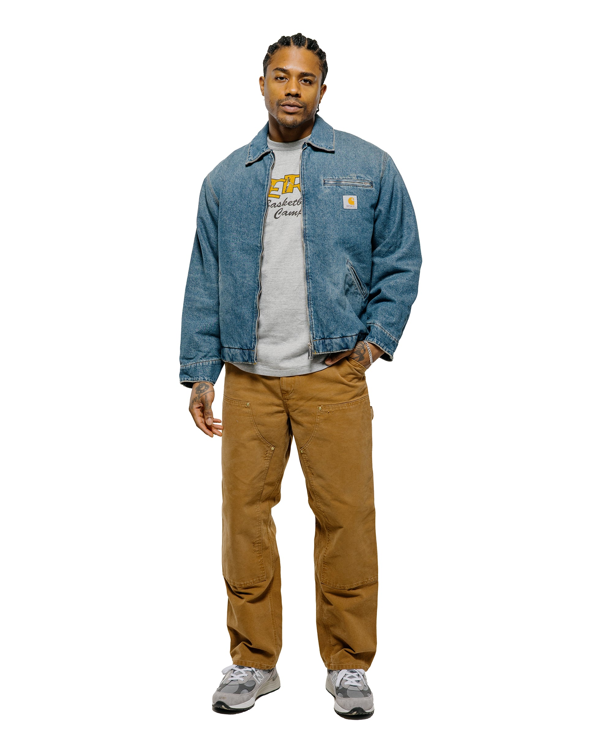 lost & found Carhartt Work In Progress Carhartt W.I.P. Double Knee Pant Hamilton Brown Grind Wash