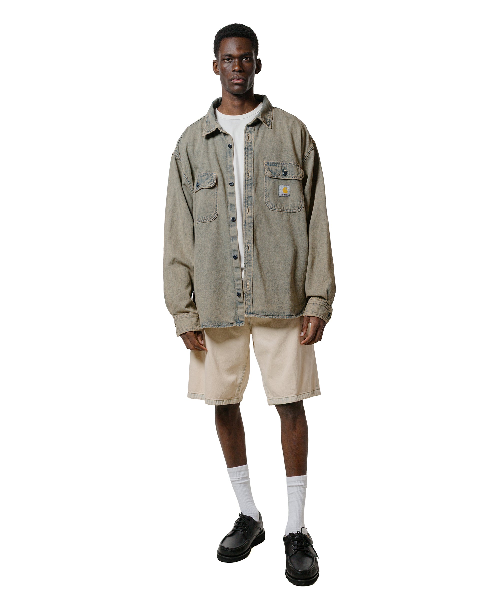 lost & found Carhartt Work In Progress Carhartt W.I.P. Landon Short Blue Bleached