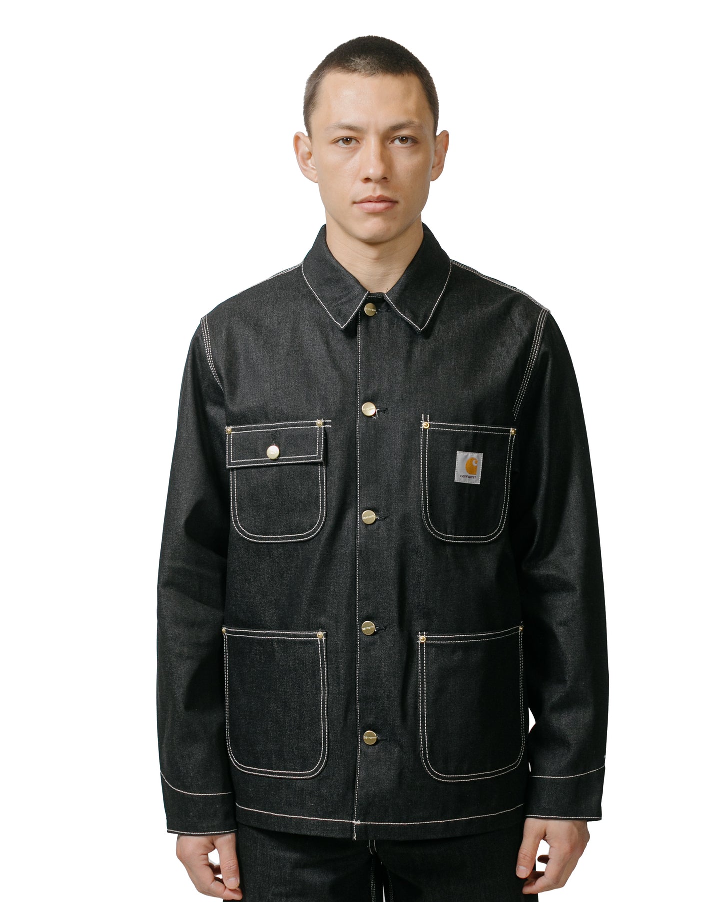 lost & found Carhartt Work In Progress Carhartt W.I.P. OG Chore Coat Denim Black Rigid