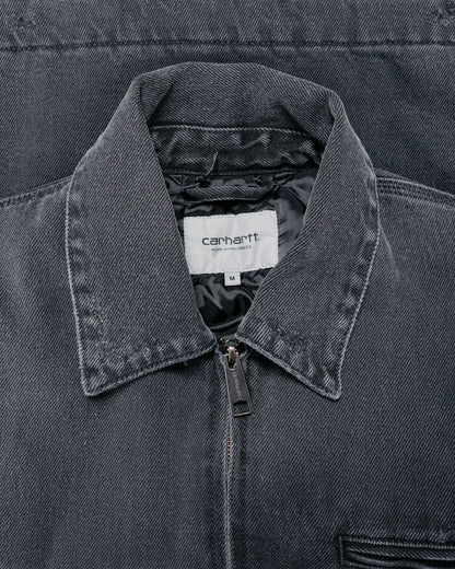 lost & found Carhartt Work In Progress Carhartt W.I.P. OG Detroit Jacket Black Grind Wash
