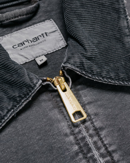 Carhartt W.I.P. OG Detroit Jacket Black/Black Destroy Wash