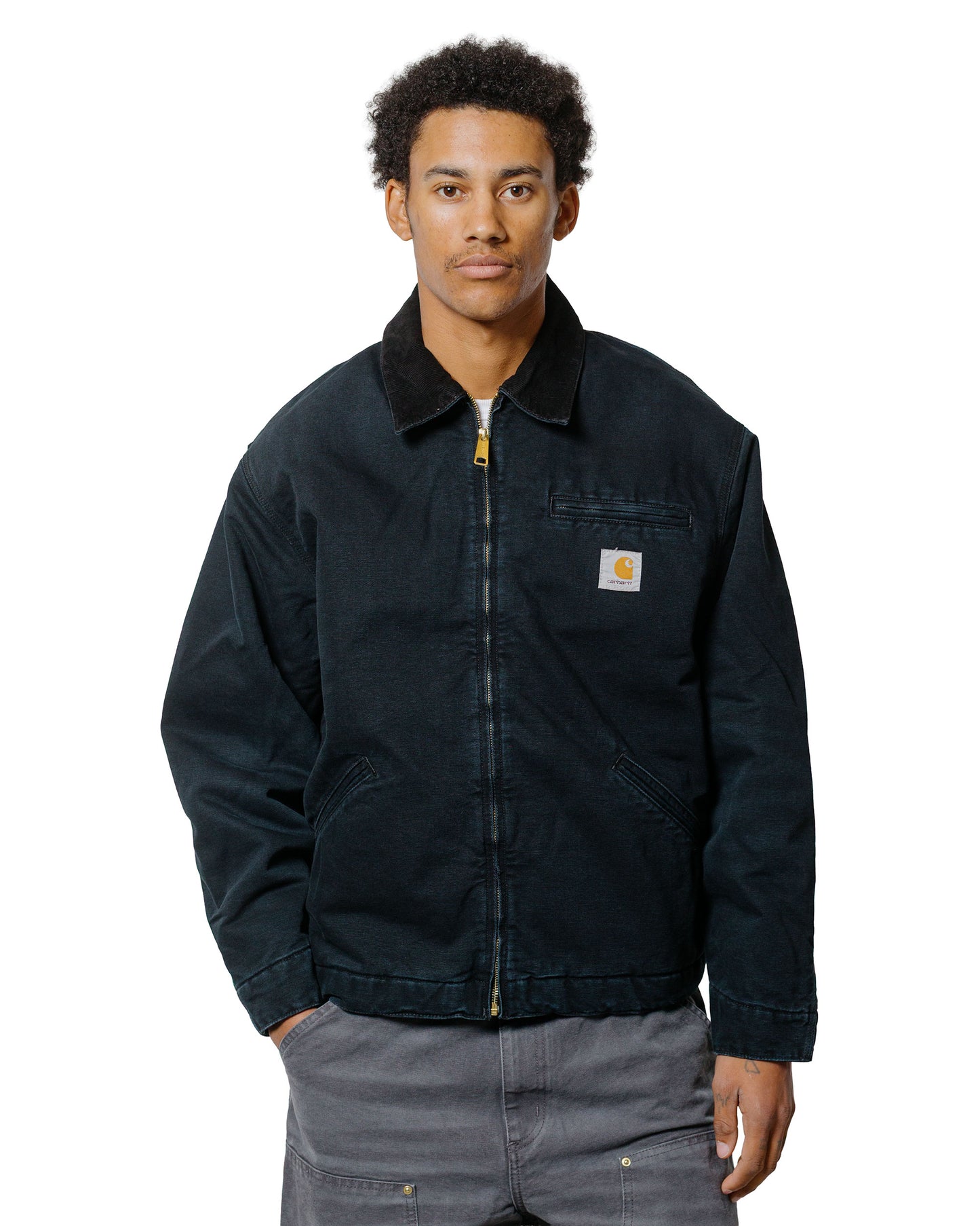 lost & found Carhartt Work In Progress Carhartt W.I.P. OG Detroit Jacket Black/Black Stone Canvas