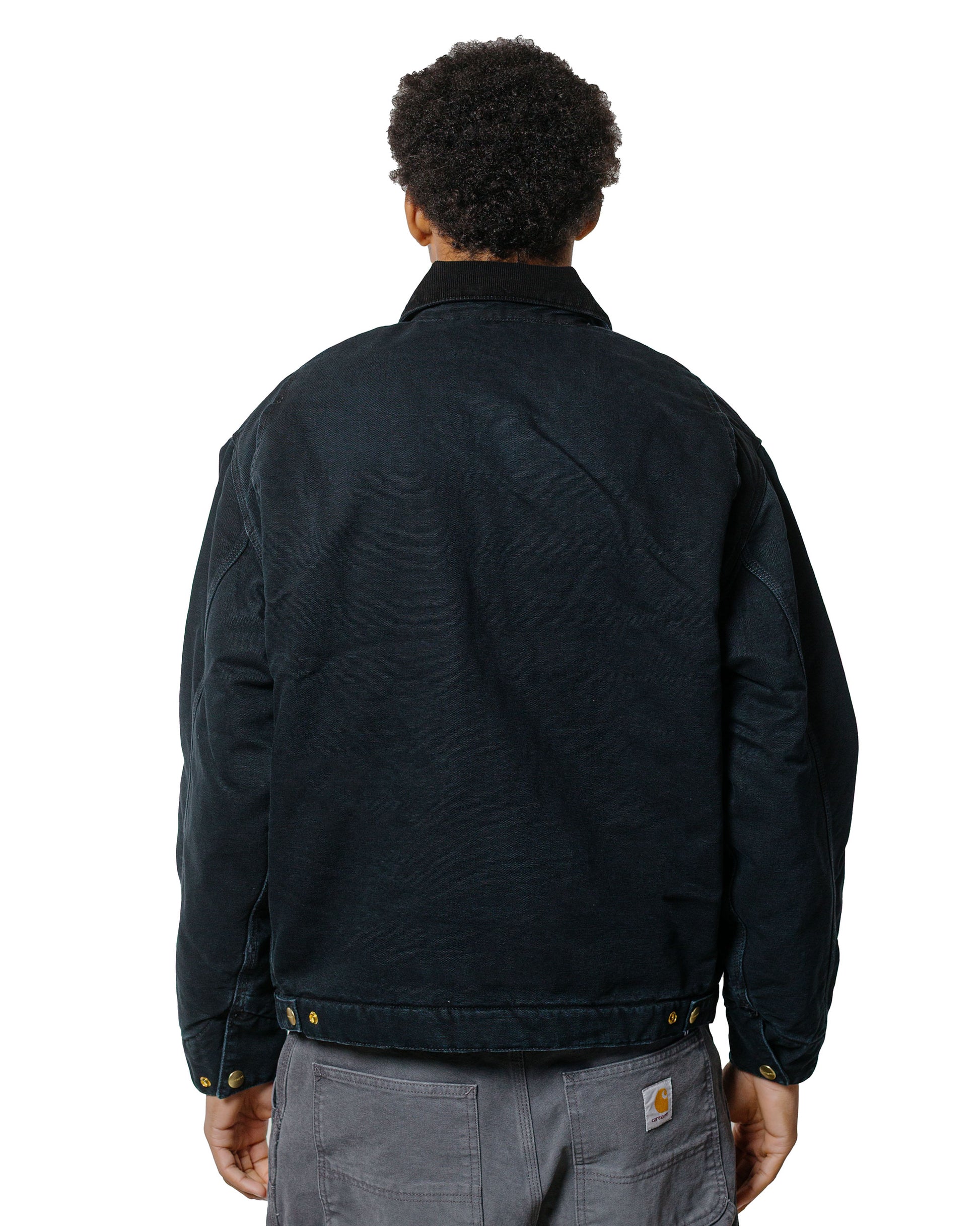 lost & found Carhartt Work In Progress Carhartt W.I.P. OG Detroit Jacket Black/Black Stone Canvas