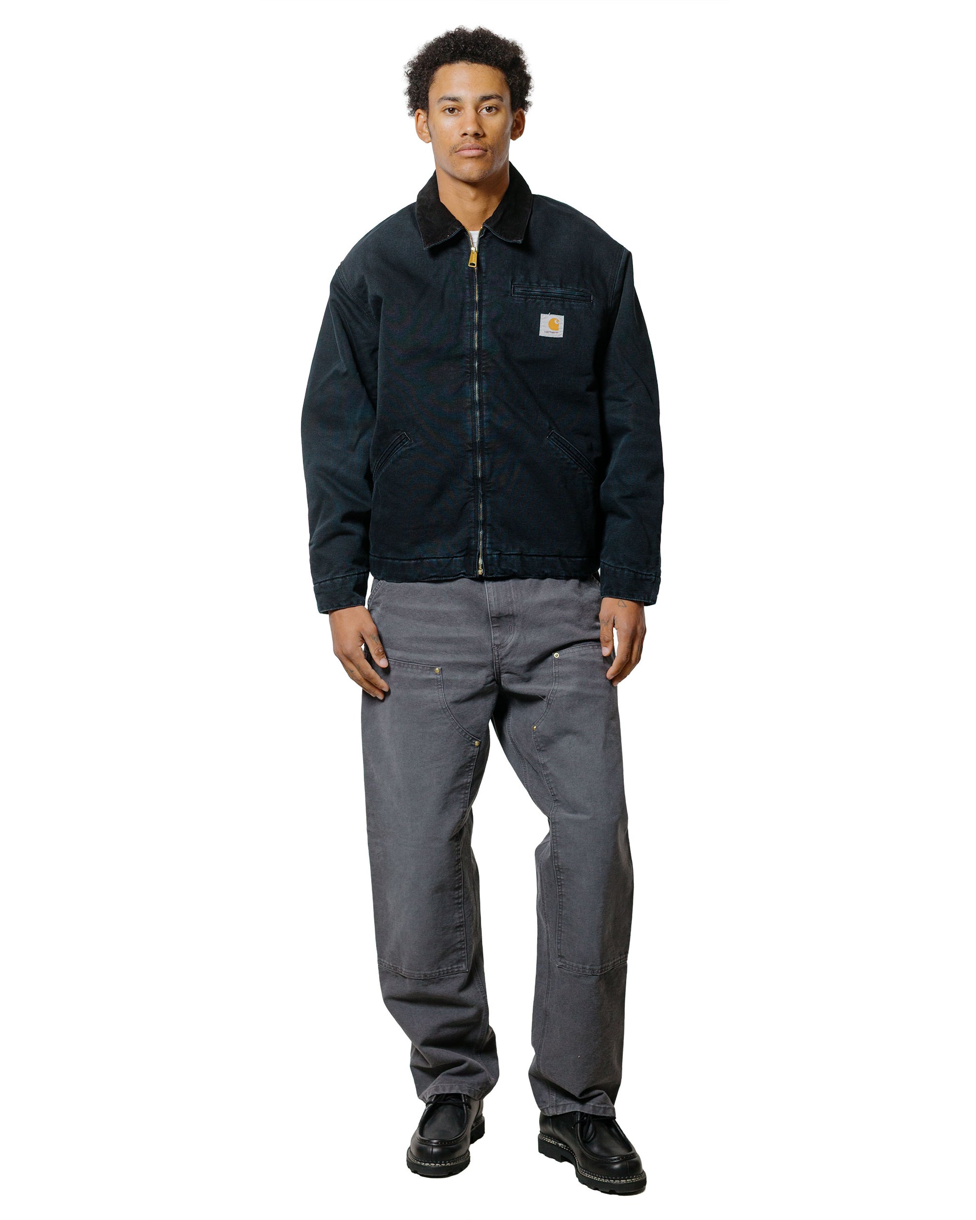 lost & found Carhartt Work In Progress Carhartt W.I.P. OG Detroit Jacket Black/Black Stone Canvas
