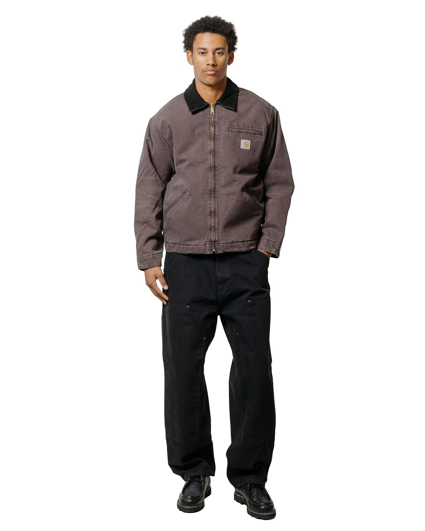 lost & found Carhartt Work In Progress Carhartt W.I.P. OG Detroit Jacket Tobacco/Black Stone Canvas