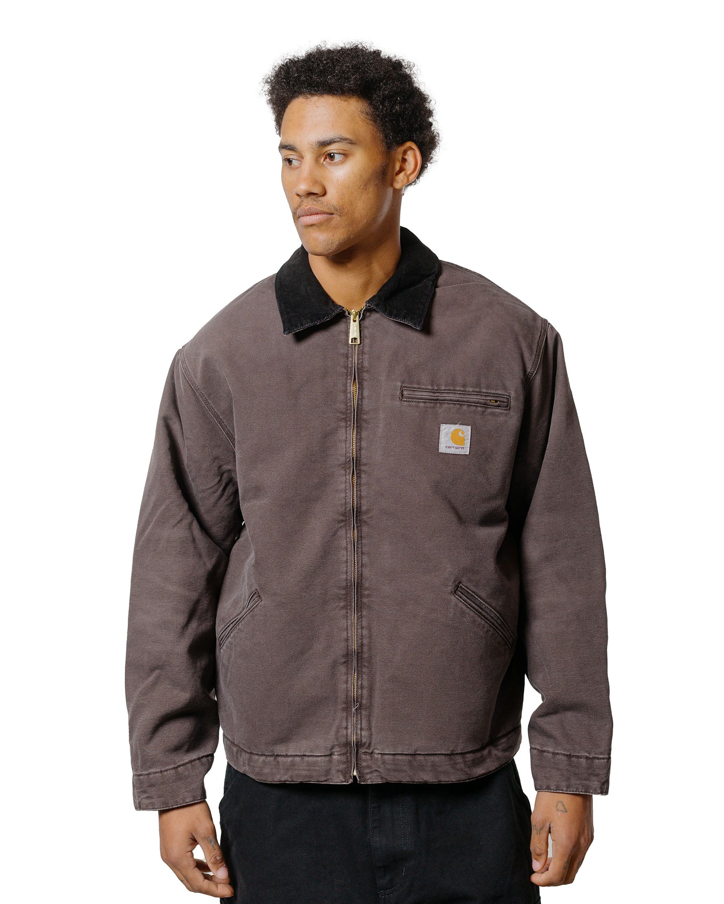 lost & found Carhartt Work In Progress Carhartt W.I.P. OG Detroit Jacket Tobacco/Black Stone Canvas